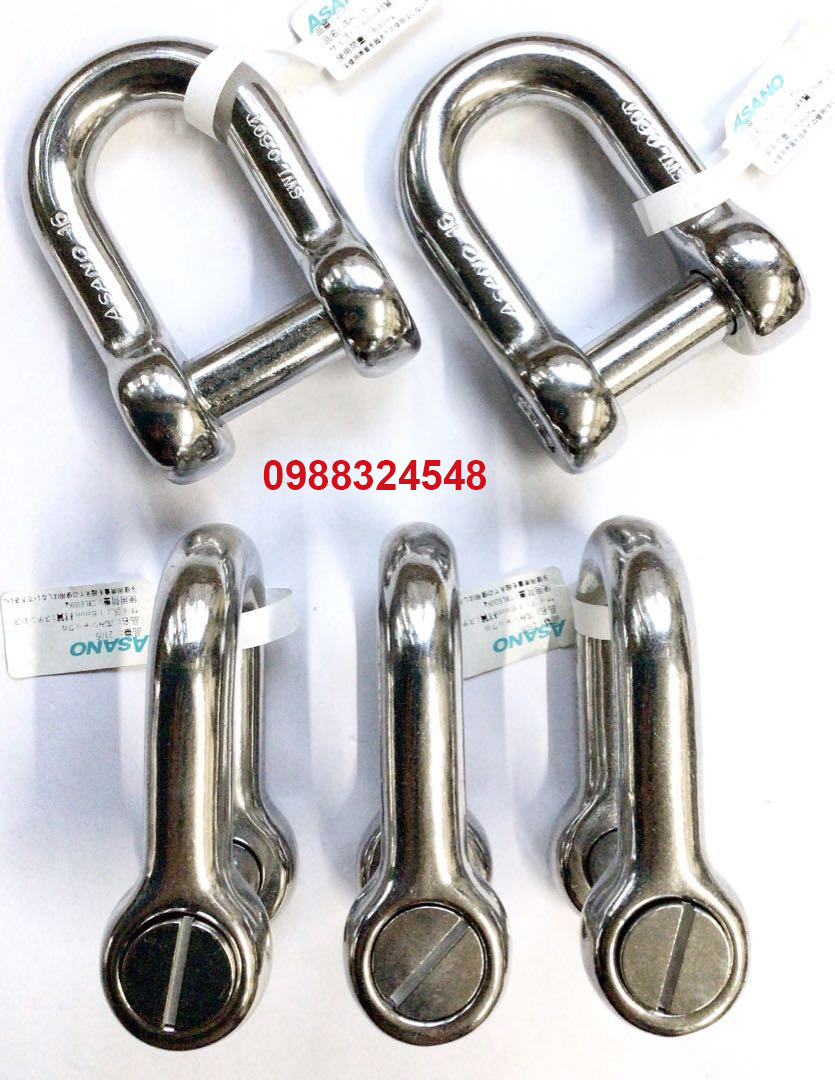 Ma ní inox 600kg Asano AK2105 / AK2105 Asano Stainless Steel Shackle