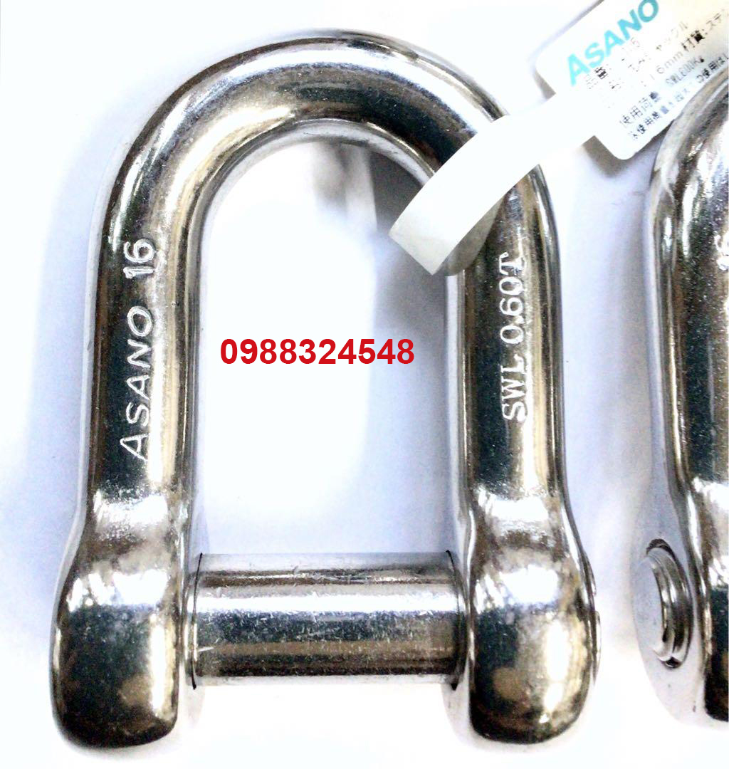 Ma ní inox 600kg Asano AK2105 / AK2105 Asano Stainless Steel Shackle