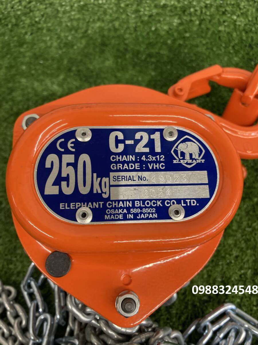 Pa lăng kéo tay Elephant C21-0.25 / C21-0.25 Elephant Manual Chain Hoist