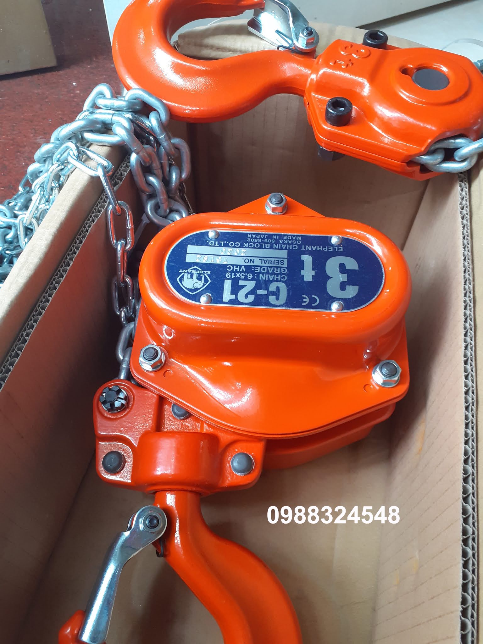 Pa lăng kéo tay Elephant C21-3 / C21-3 Elephant Manual Chain Hoist