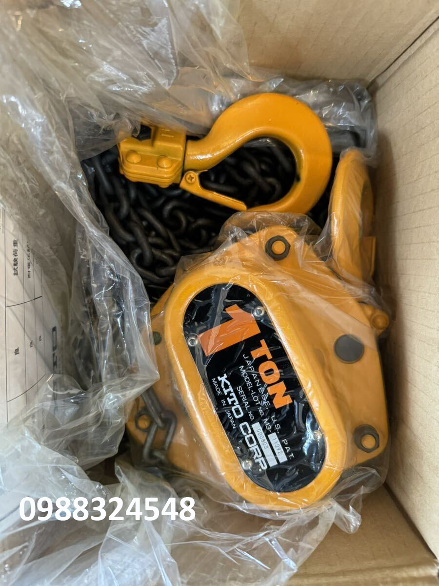 pa lăng kéo tay Kito 1 tấn 6 mét CB010