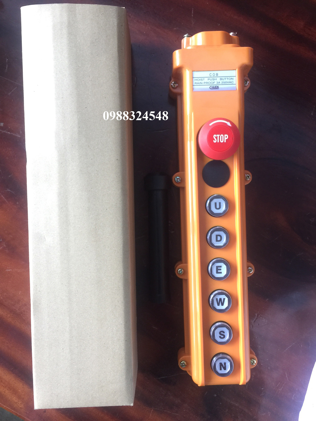 Tay điều khiển cầu trục ITS 6 nút 1 tốc độ COB124-S