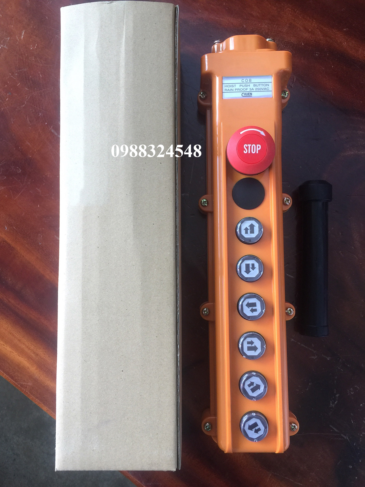 Tay điều khiển cầu trục ITS 6 nút 2 tốc độ COB124S-3