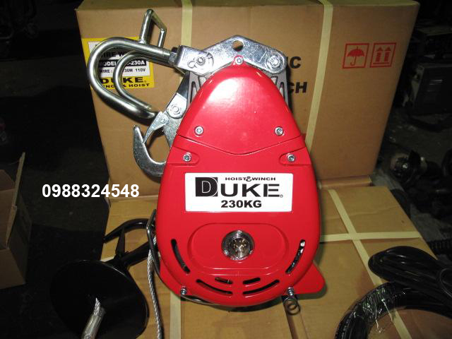 Tời cáp điện 230kg Duke DU-230A<