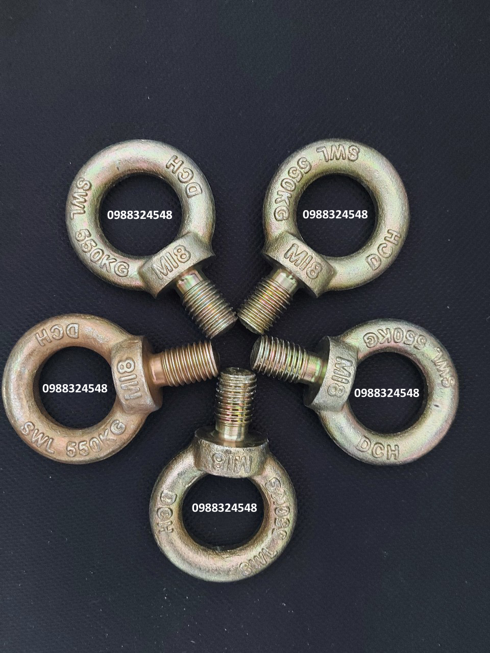 Bulong mắt 550kg DCH EBMM-007 / EBMM-007 DCH Eye Bolt