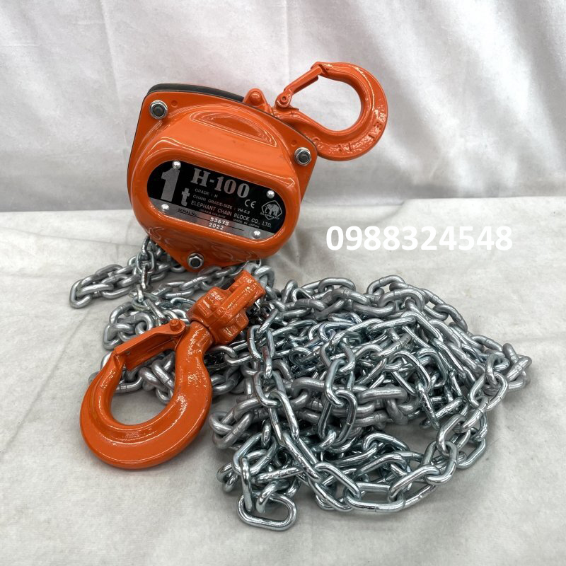 Pa lăng kéo tay Elephant 1 tấn x 2.5 mét H-100