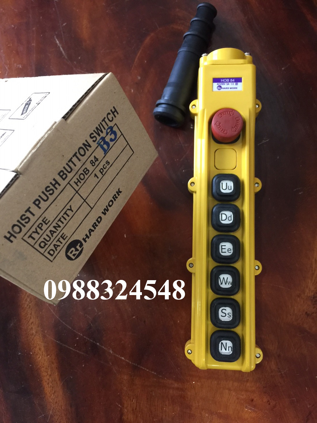 Tay điều khiển cầu trục Hard Work HOB84-B3/ HOB84-B3 Hard Work Pendant Push Button