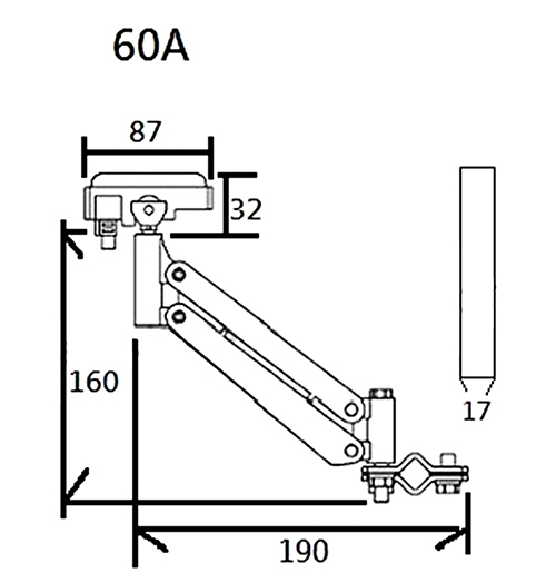 Chổi tiếp điện ITS 3P60A / ITS 60A 3 Pole Insulated Conductor Current Collector