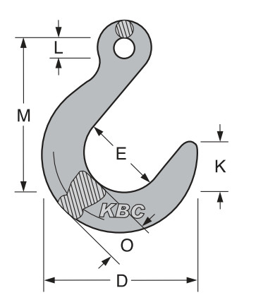 Móc cẩu KBC KP-1334/ KBC KP-1334 GR80 Eye Type Foundry Hook