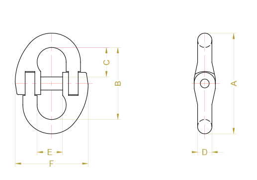 Mắc nối xích Daichang LKCA/ Daichang LKCA Connecting link