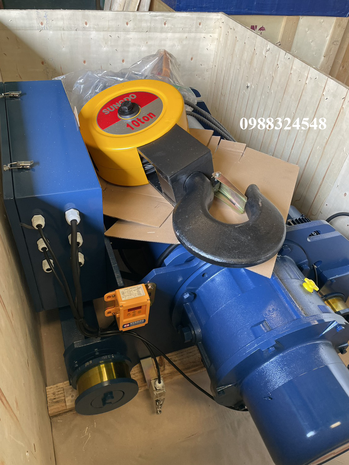 Pa lăng cáp điện Sungdo dầm đôi 10 tấn SD10-H12-MH