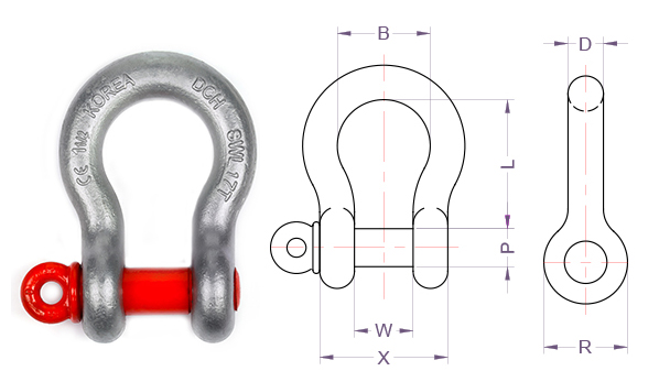 Ma ní DCH 17 tấn SHBC-011/ SHBC-011 Forged Shackles