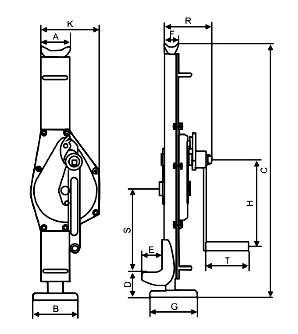 Kích cơ khí 20 tấn SJ-20 / SJ-20 Mechanical Lifting Jack