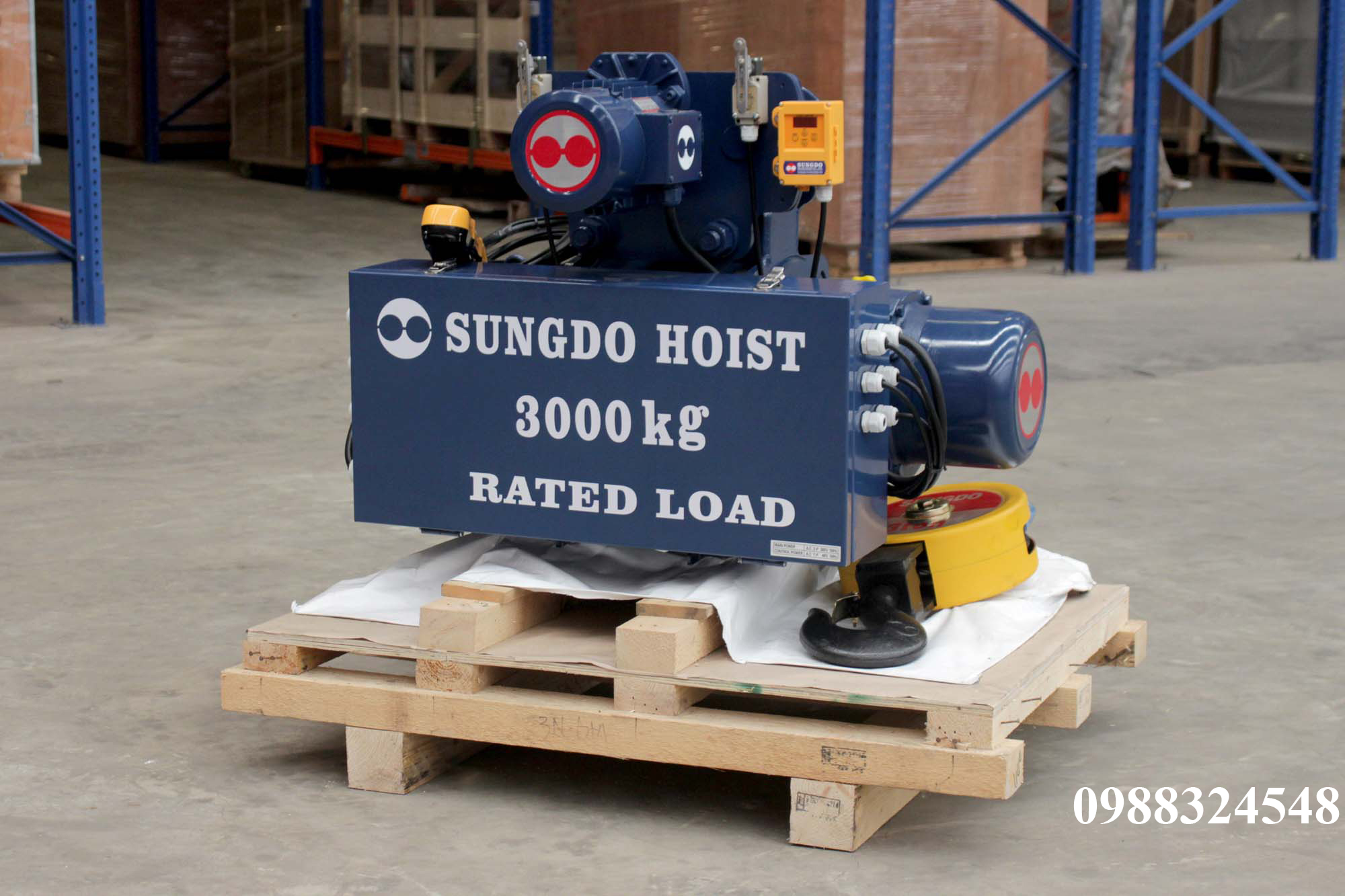 Pa lăng cáp điện Sungdo dầm đơn 3 tấn SM3-H12-MH / 3 ton Sungdo Mono Rail Wire Rope Hoist
