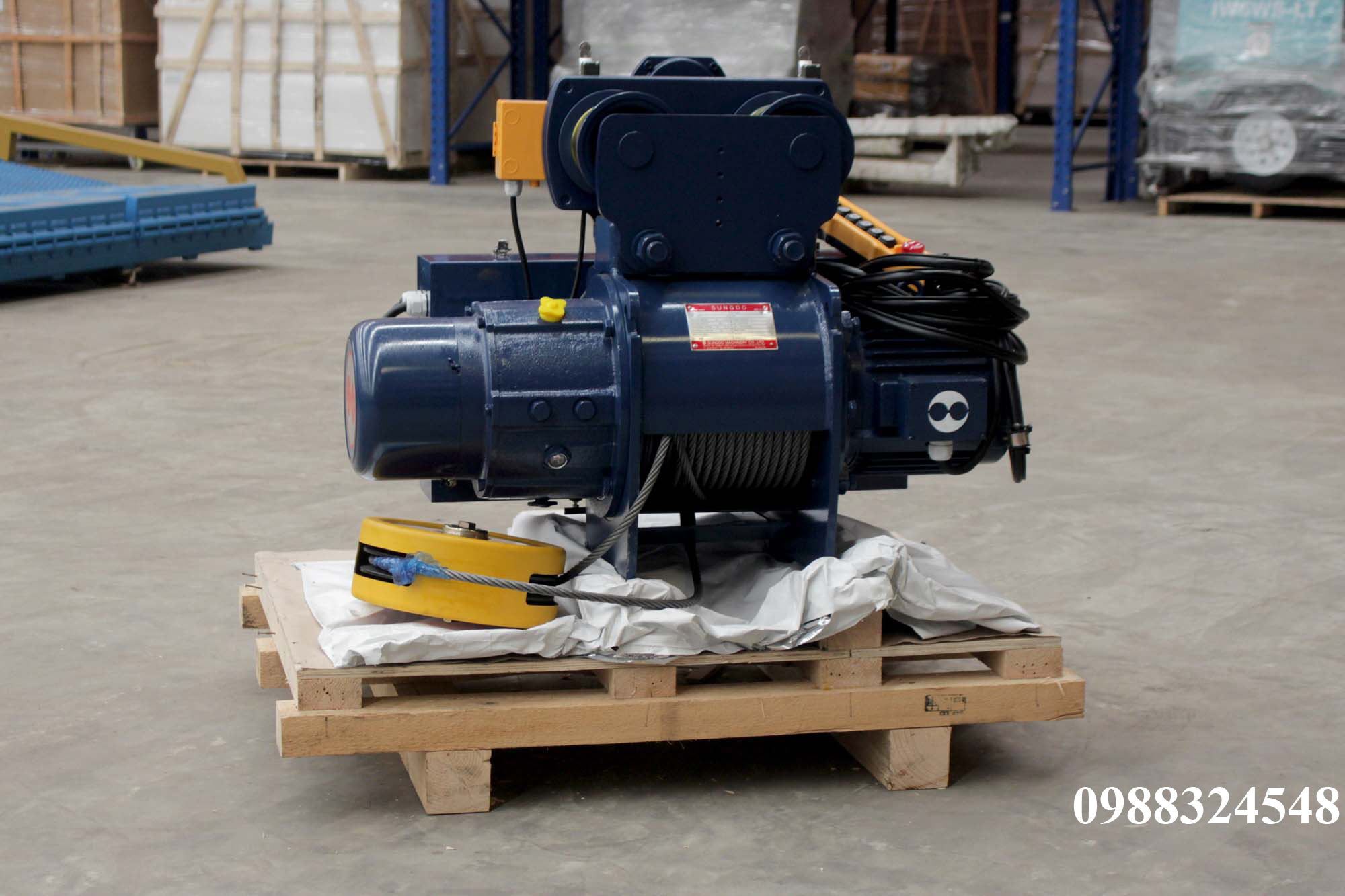 Pa lăng cáp điện Sungdo dầm đơn 3 tấn SM3-H12-MH / 3 ton Sungdo Mono Rail Wire Rope Hoist