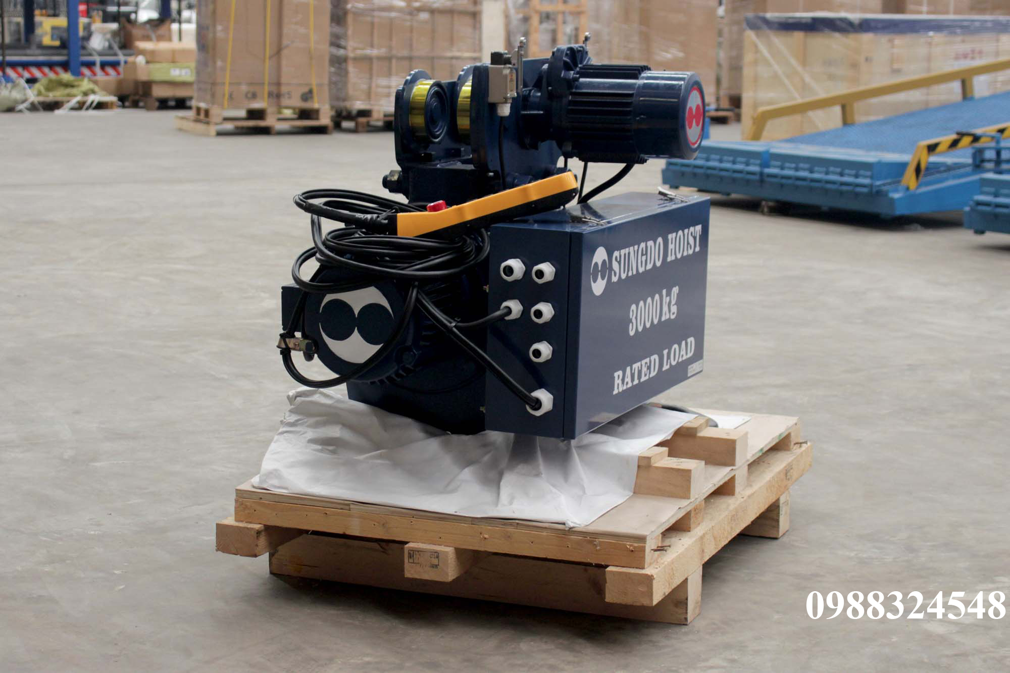 Pa lăng cáp điện Sungdo dầm đơn 3 tấn SM3-H12-MH / 3 ton Sungdo Mono Rail Wire Rope Hoist
