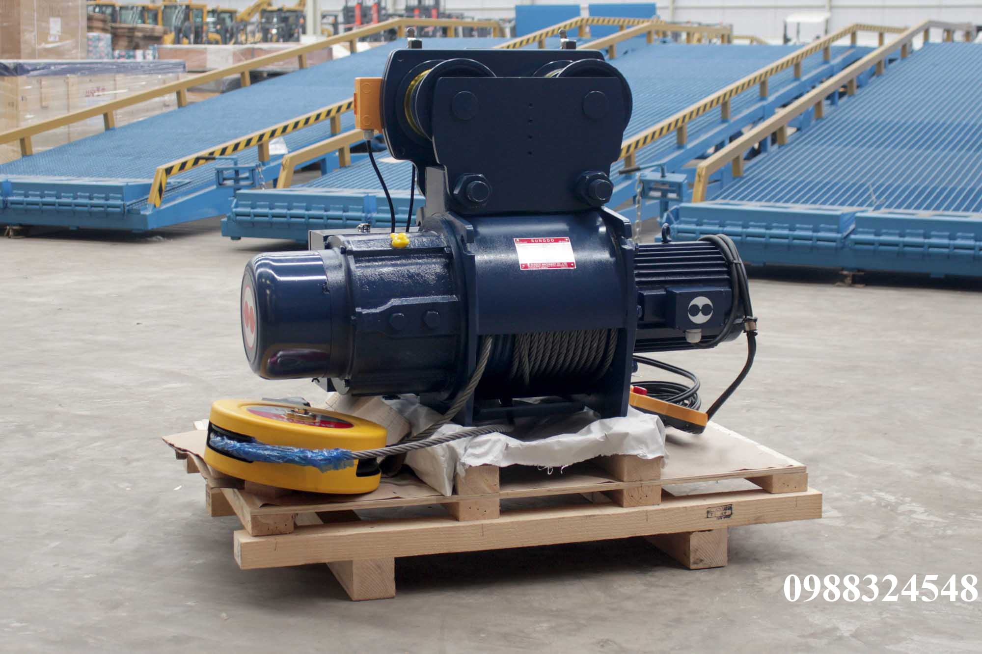 Pa lăng cáp điện Sungdo dầm đơn 5 tấn SM5-H12-MH / 5 ton Sungdo Mono Rail Wire Rope Hoist