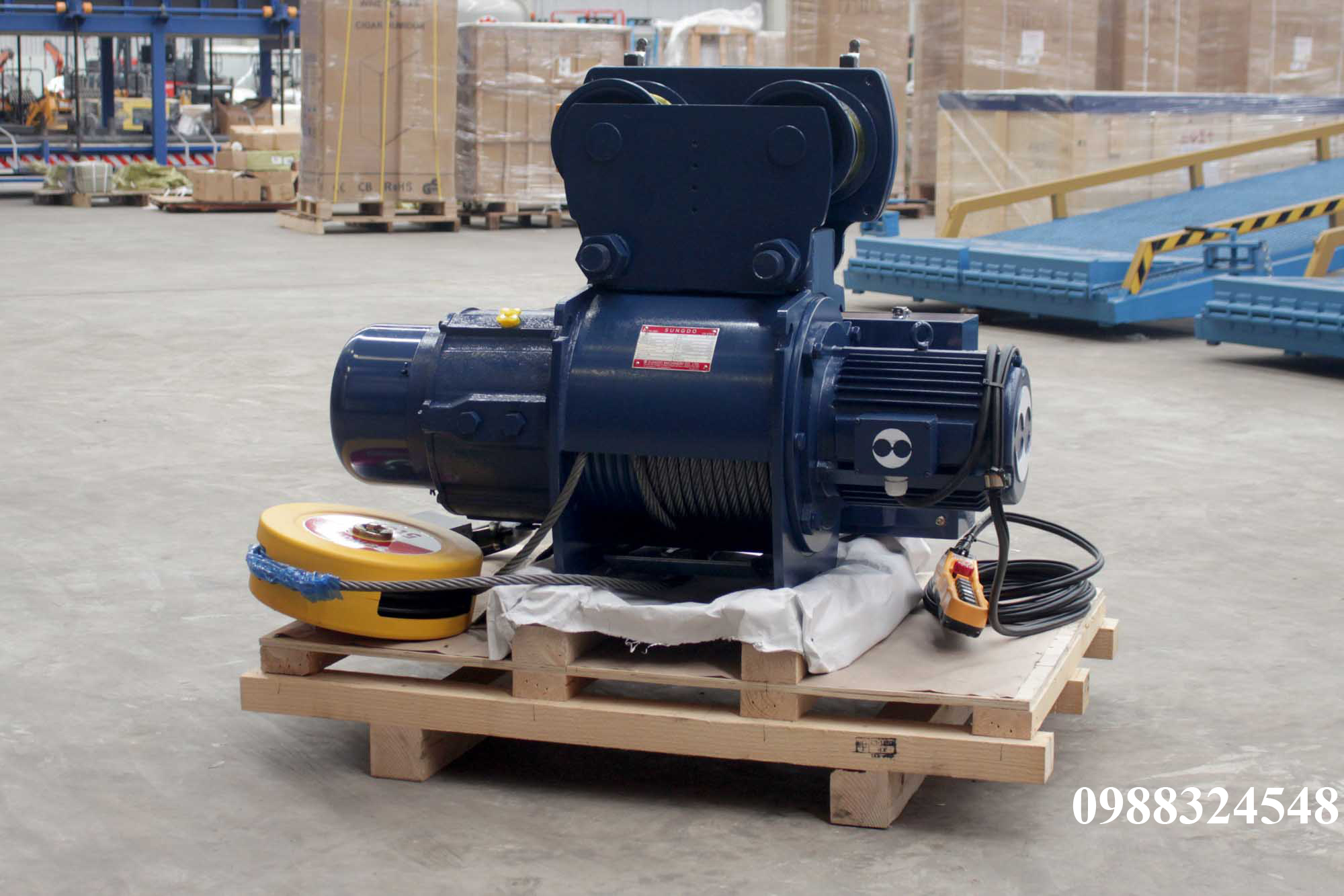 Pa lăng cáp điện Sungdo dầm đơn 5 tấn SM5-H12-MH / 5 ton Sungdo Mono Rail Wire Rope Hoist