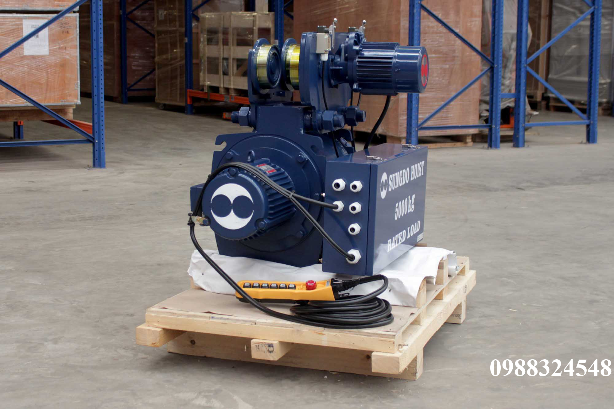 Pa lăng cáp điện Sungdo dầm đơn 5 tấn SM5-H12-MH / 5 ton Sungdo Mono Rail Wire Rope Hoist