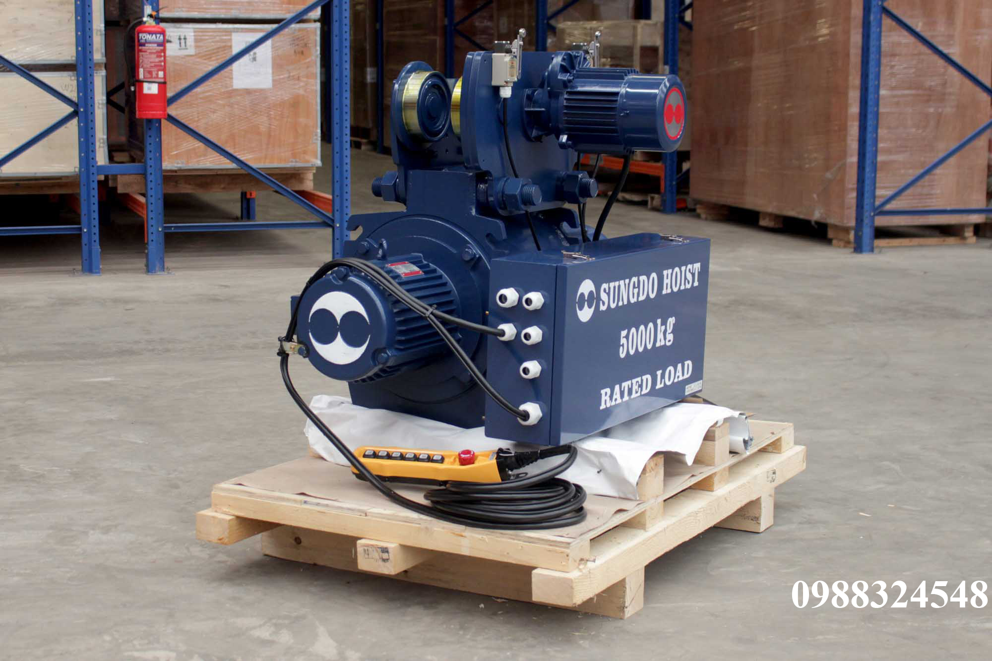 Pa lăng cáp điện Sungdo dầm đơn 5 tấn SM5-H12-MH / 5 ton Sungdo Mono Rail Wire Rope Hoist