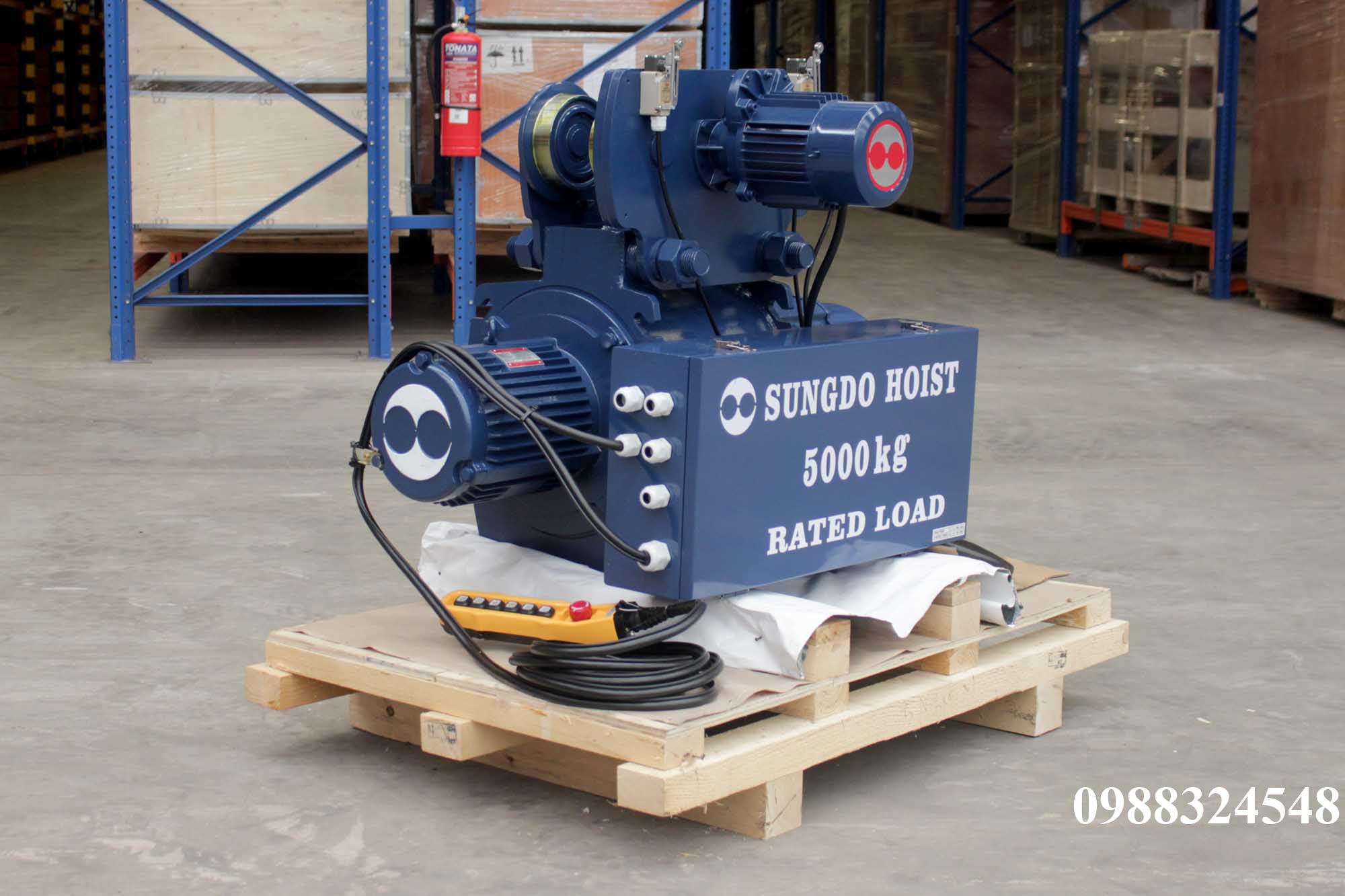 Pa lăng cáp điện Sungdo dầm đơn 5 tấn SM5-H12-MH / 5 ton Sungdo Mono Rail Wire Rope Hoist