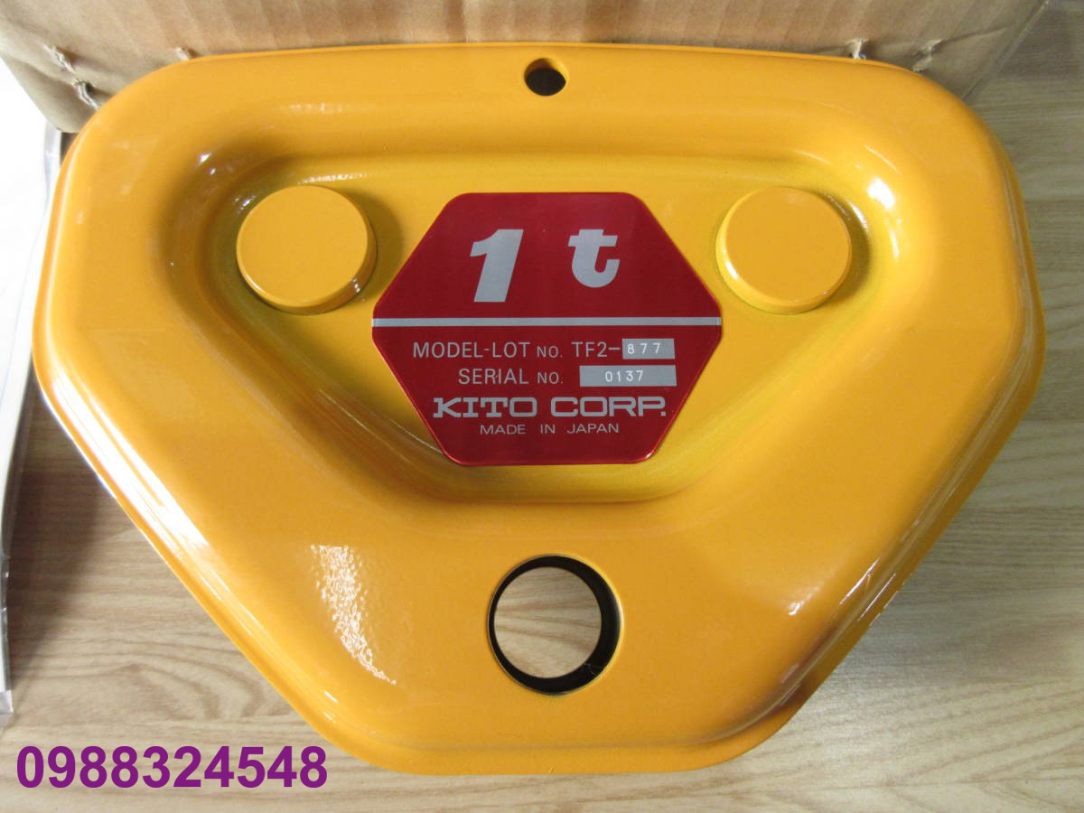 Con chạy đẩy tay Kito 1 tấn TFP-010 / TFP-010 Kito Plain Trolley