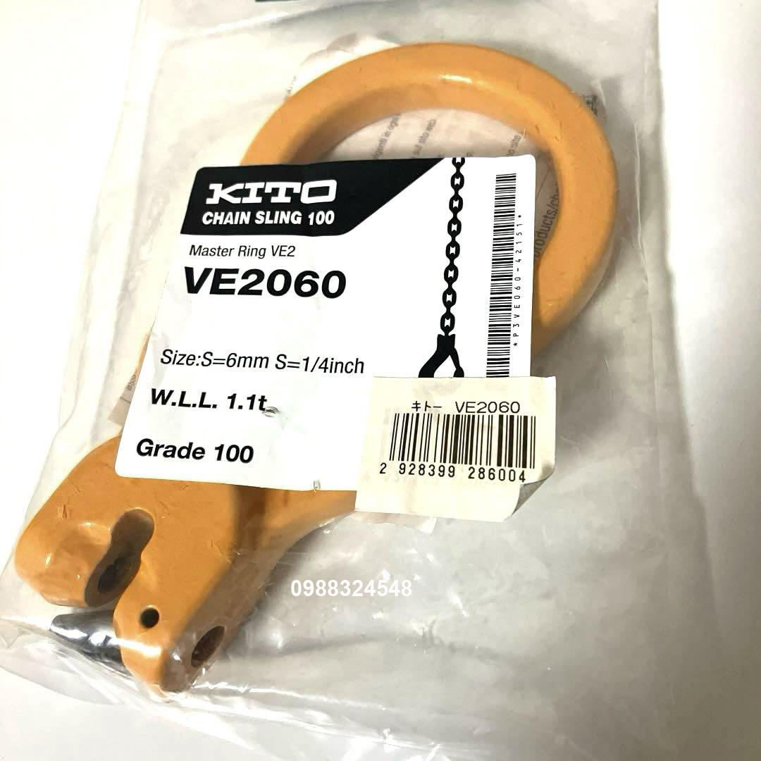 Vòng khuyên xích Kito 1.1 tấn VE2060
