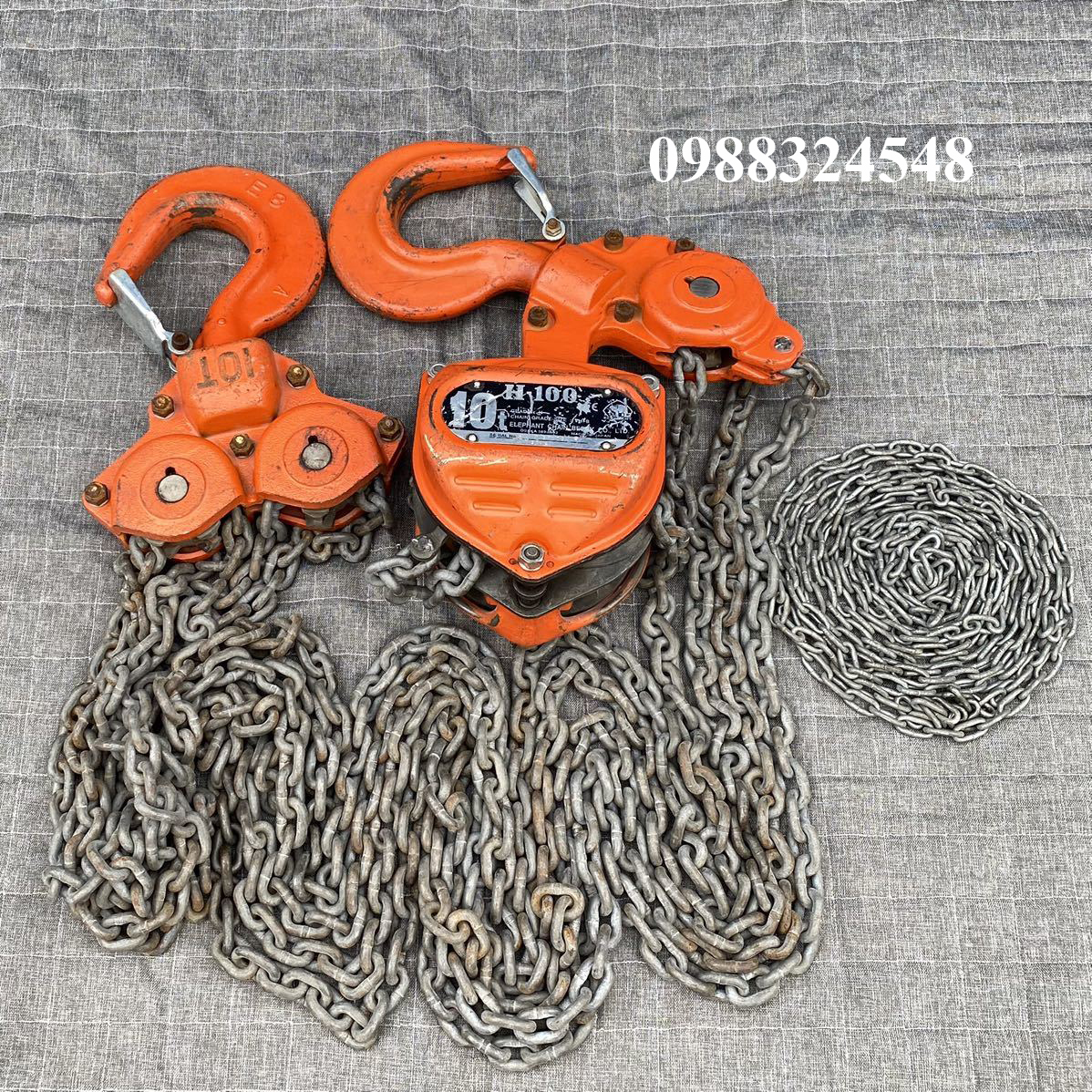 Cho thuê pa lăng kéo tay 10 tấn