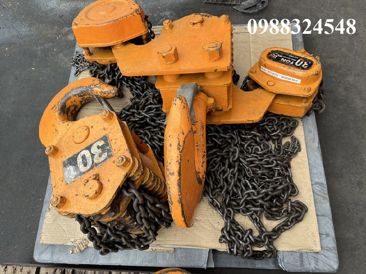 Cho thuê pa lăng kéo tay 30 tấn