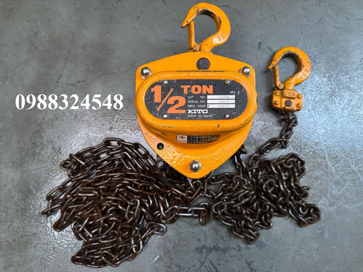 Cho thuê pa lăng kéo tay 0.5 tấn<